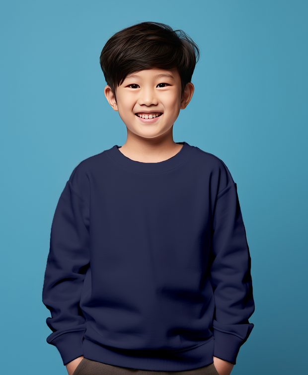 Dark Blue Plain sweatshirt for boys & girls