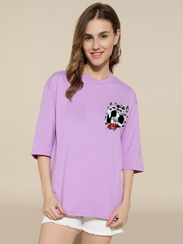 POW Lavender Oversized Unisex T-shirt