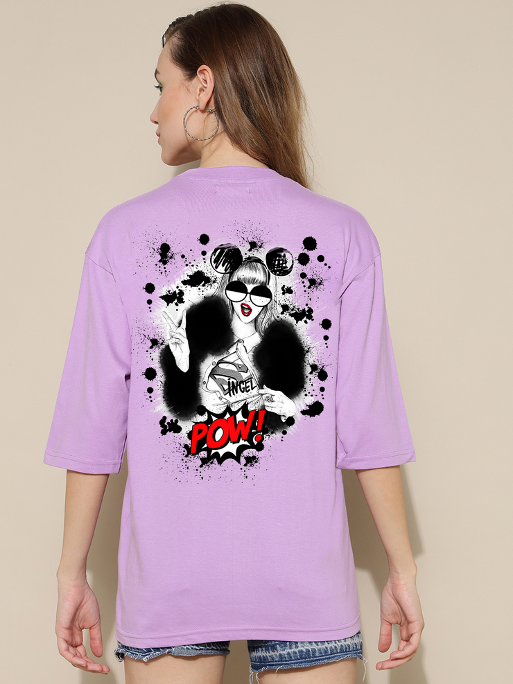 POW Lavender Oversized Unisex T-shirt