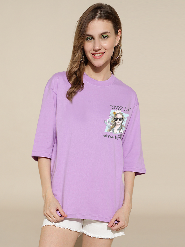Oops Lavender Oversized Unisex T-shirt – gavin paris Oops Lavender Oversized Unisex T-shirt – gavin paris