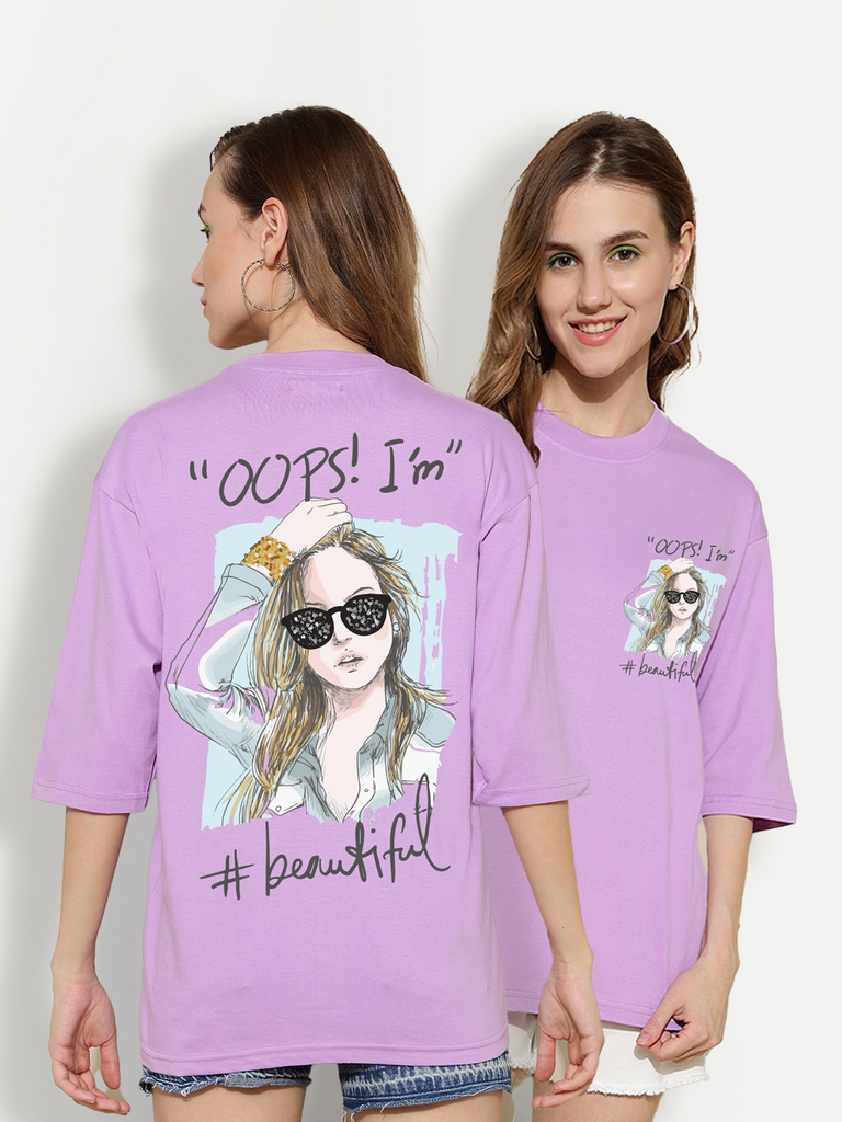 Oops Lavender Oversized Unisex T-shirt – gavin paris