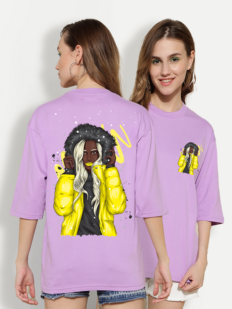 Yellow Jacket Lavender Oversized Unisex T-shirt