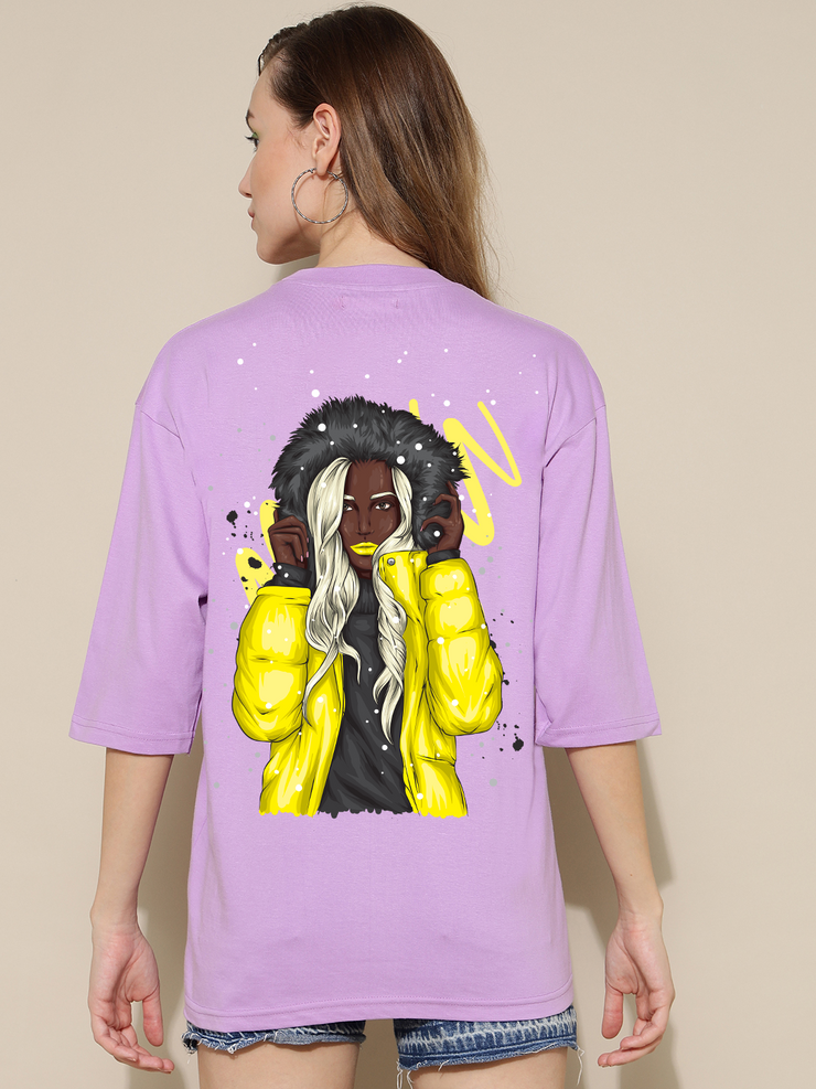 Yellow Jacket Lavender Oversized Unisex T-shirt