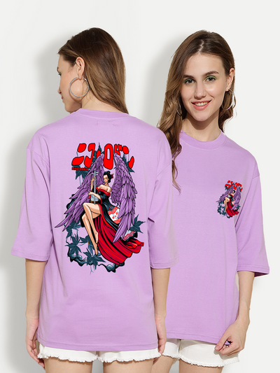 Niko Lavender Oversized Unisex T-shirt