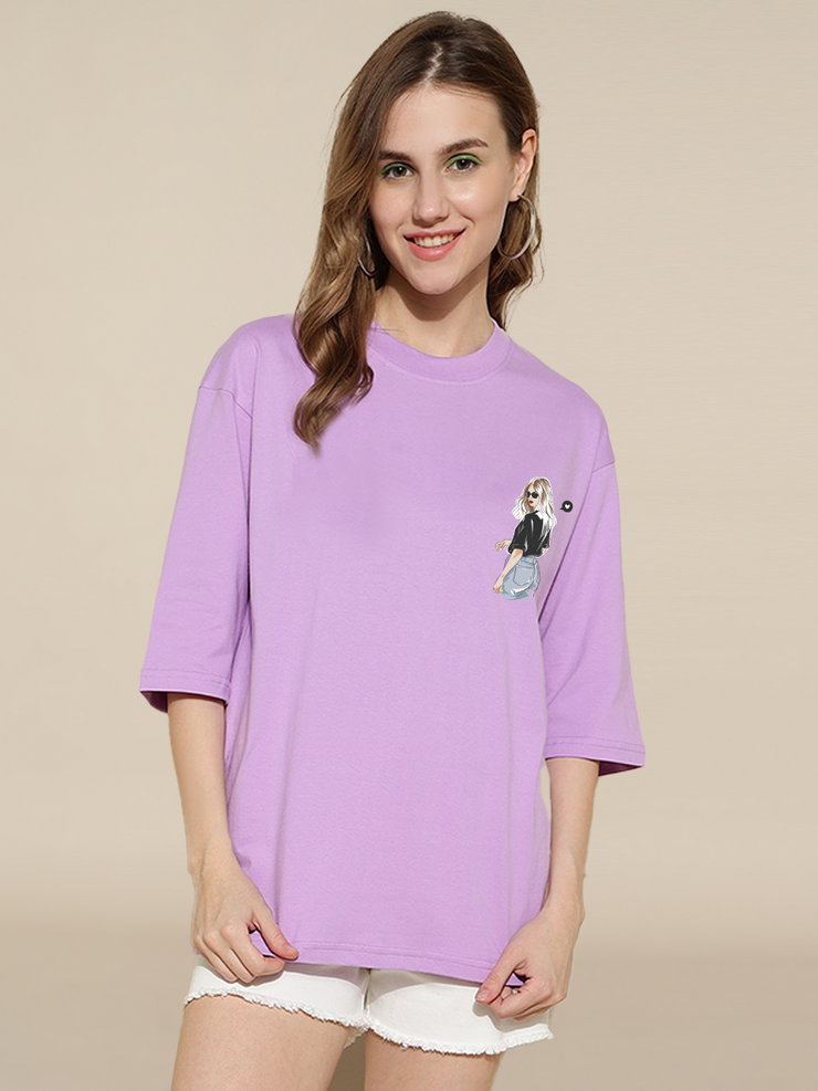 What's Up Lavender Oversized Unisex T-shirt