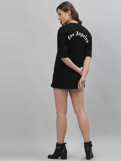 Los Angeles Black Oversized Unisex T-shirt