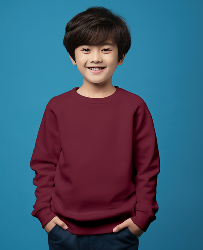 Maroon Plain sweatshirt for boys & girls