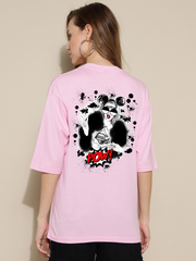 POW Pink Oversized Unisex T-shirt