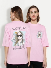 Oops Pink Oversized Unisex T-shirt