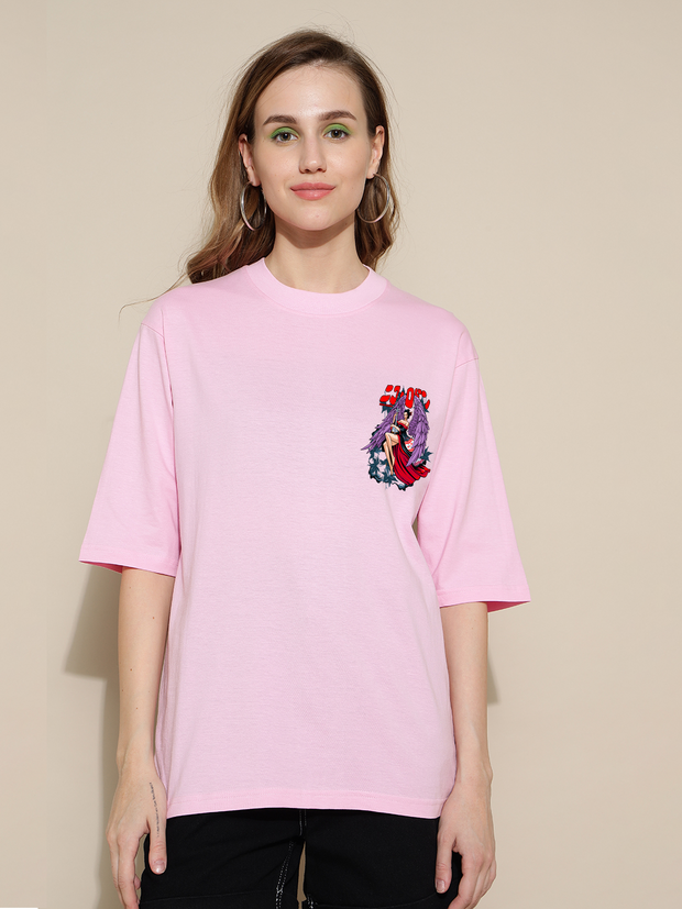 Niko Pink Oversized Unisex T-shirt