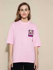 Criminal Queen Pink Oversized Unisex T-shirt