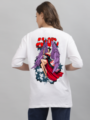 Niko White Oversized Unisex T-shirt