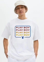 Playboy White Oversized T-shirt