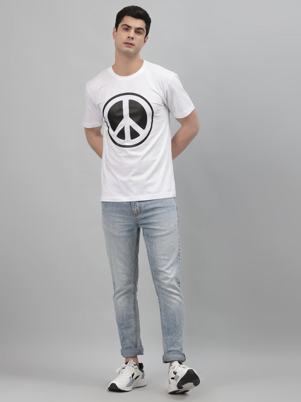 Peace Unisex White Regular T-shirt