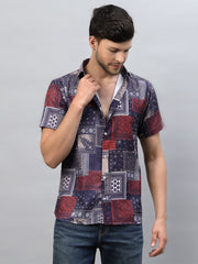 MANDALAN PRINT HALF SLEEVE SHIRT
