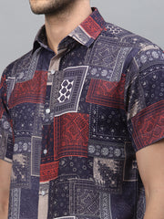 MANDALAN PRINT HALF SLEEVE SHIRT