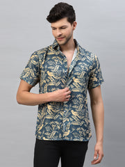 Sparrow Leaf Printed Half Sleeve Shirt