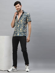 Sparrow Leaf Printed Half Sleeve Shirt