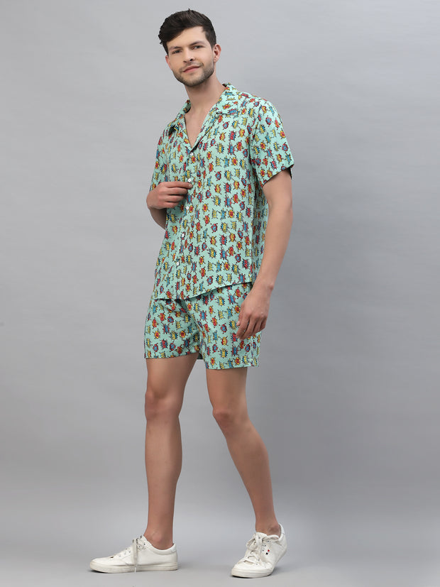 Cool Print Co-ords Green By Gavin Paris