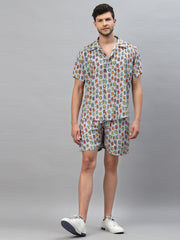 Cool Print Grey Co-ord By Gavin Paris
