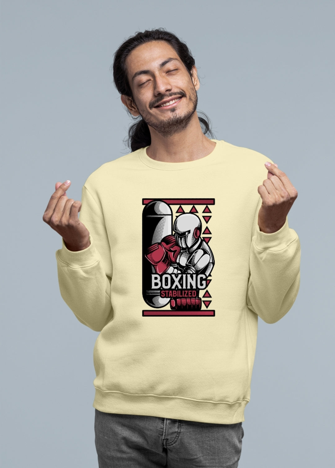 Boxing Cream Sweatshirt