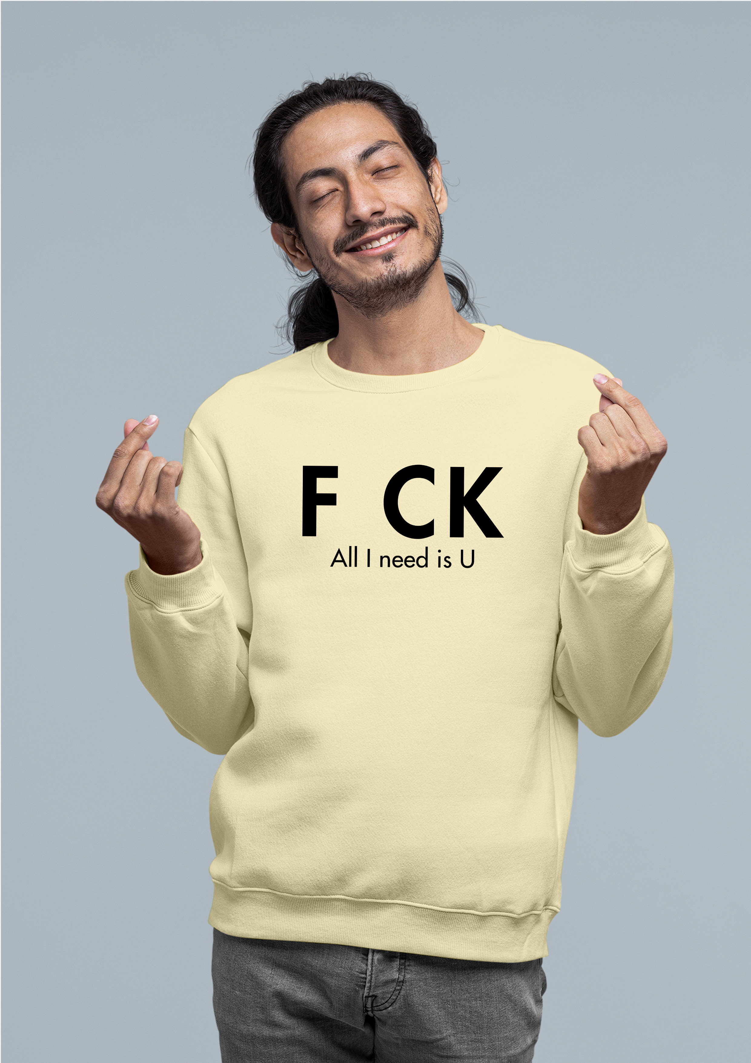 FCK Cream Sweatshirt