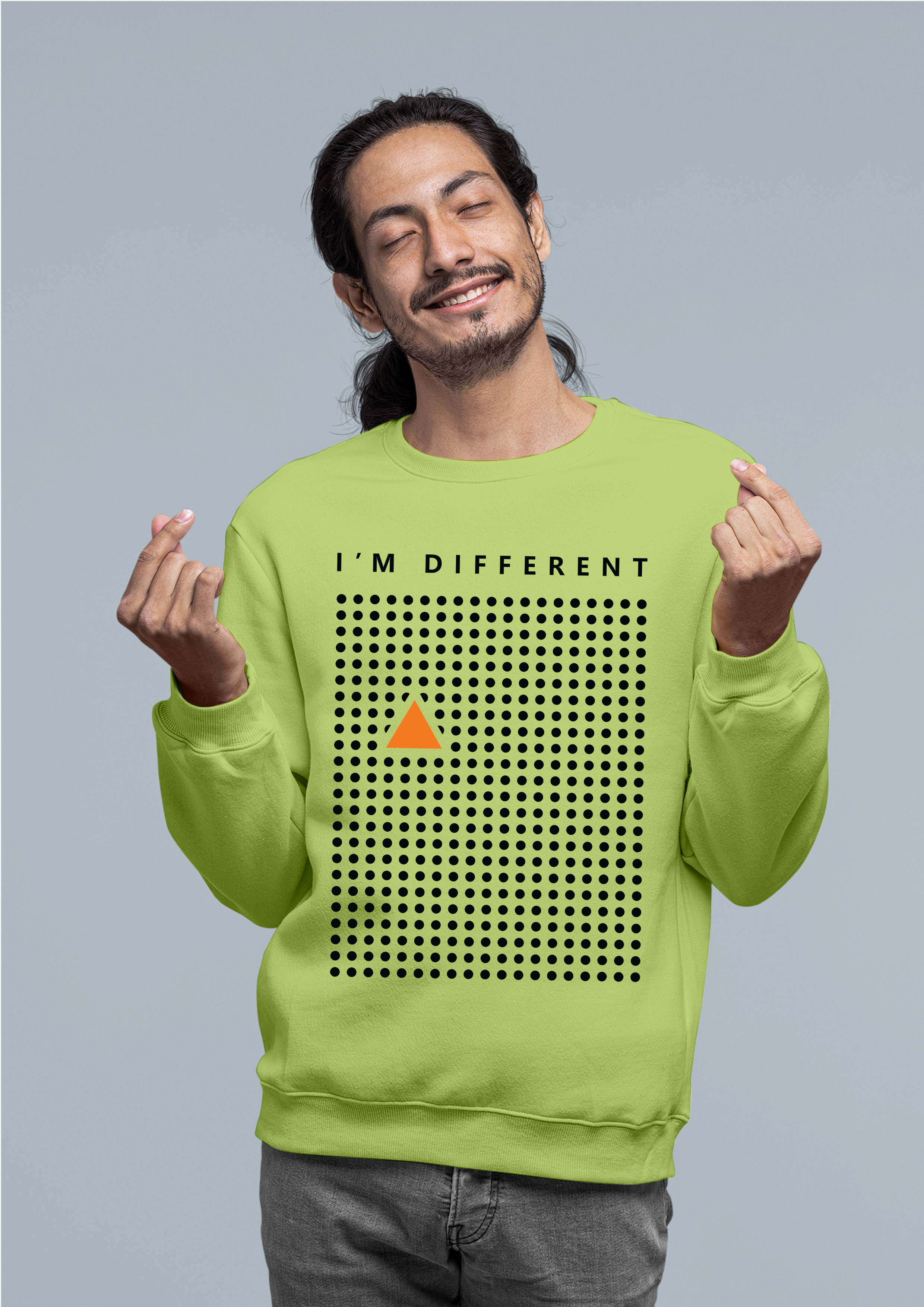 I'm Different Light Green Sweatshirt